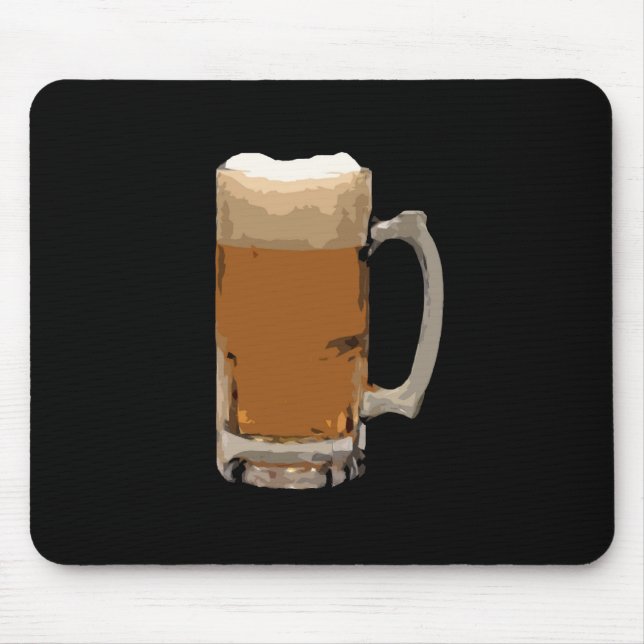 Bier-Tasse Mousepad (Vorne)