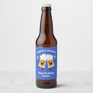 Bier-Tasse Pickeln, Pickleball Bierflaschenetikett