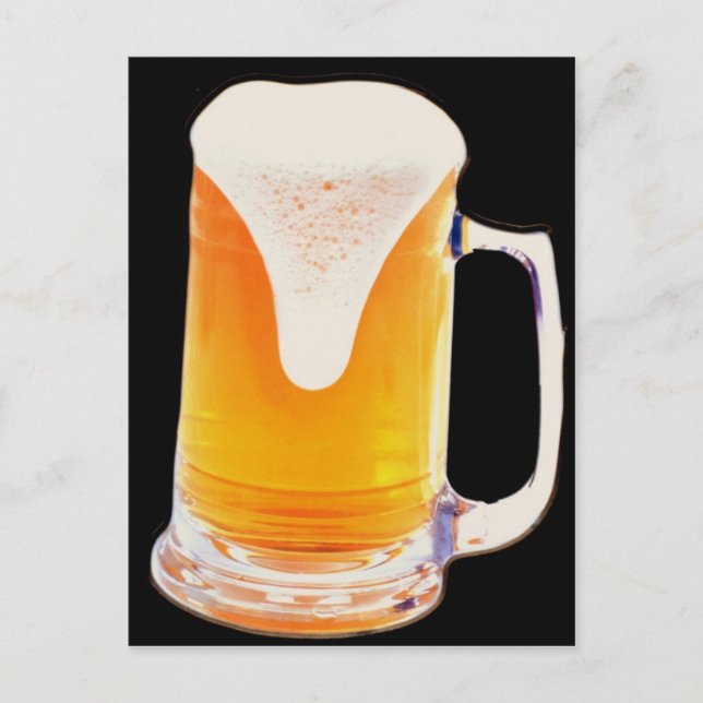 Bier-Tasse Postkarte (Vorderseite)