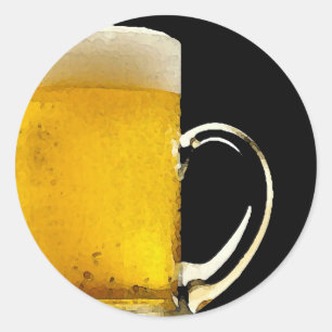 Bier-Tasse Runder Aufkleber