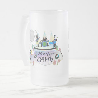 Bier-Tasse RushCamp! Mattglas Bierglas