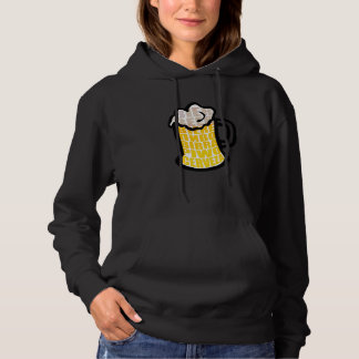 Bier Tasse trinken Foam Cerveza Internationale Bie Hoodie