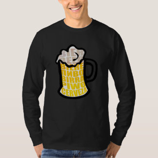 Bier Tasse trinken Foam Cerveza Internationale Bie T-Shirt