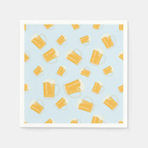 Bier Themed Paper Napkins