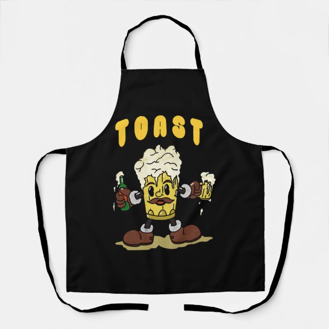Bier Toast Mascot Schürze (Vorderseite)