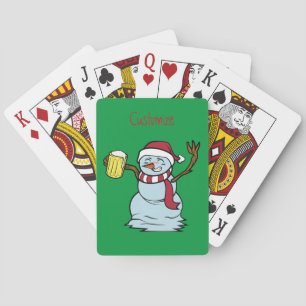 Bier trinken Betrunken Snowman Thunder_Cove Spielkarten