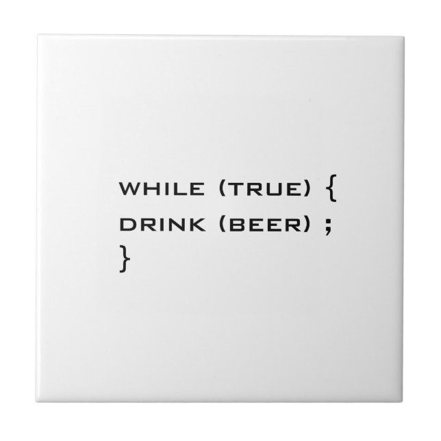 Bier trinken fliese (Vorderseite)