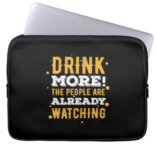 Bier trinken mehr Bier Laptopschutzhülle