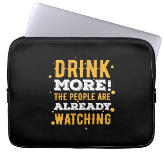Bier trinken mehr Bier Laptopschutzhülle