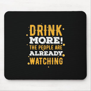Bier trinken mehr Bier Mousepad