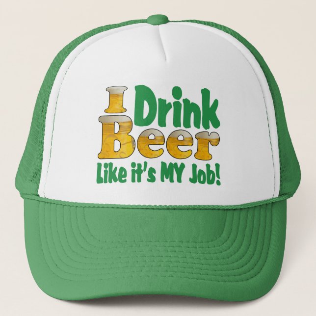 Bier trinken truckerkappe (Vorderseite)