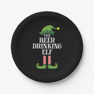 Bier trinken Weihnachten Geburtstag Pappteller