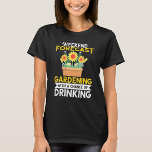 Bier trinkender Gärtner Plant Daddy Pflanzen Garte T-Shirt