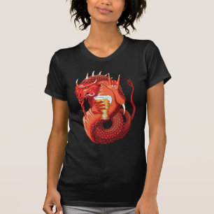 Bier trinkt Drachenfrauen T-Shirt