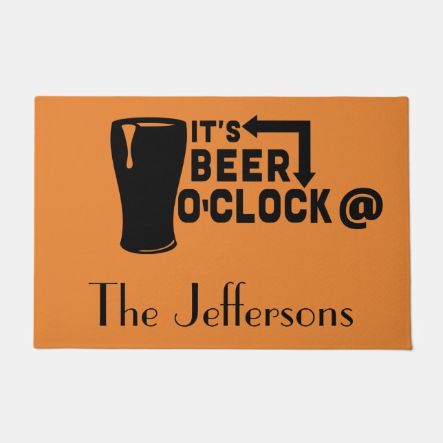 Bier-Türmchen Fußmatte (Vorderseite)