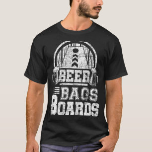 Bier-Tüten-Boards Cornhole abgenutzt T-Shirt