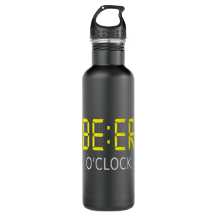 Bier-Uhr Edelstahlflasche