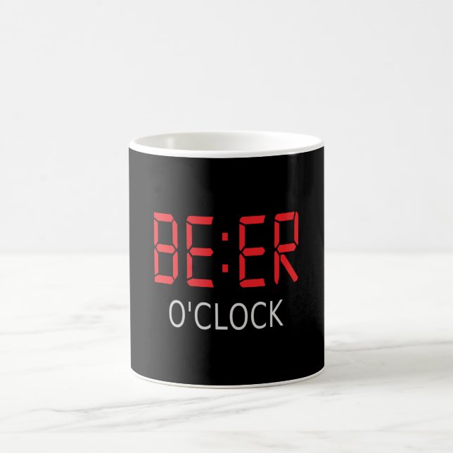 Bier-Uhr Kaffeetasse (Mittel)