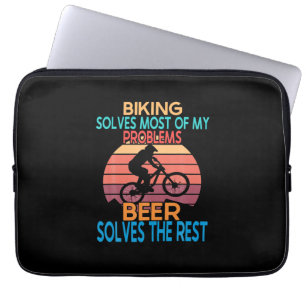 Bier und Bike Geburtstag Laptopschutzhülle
