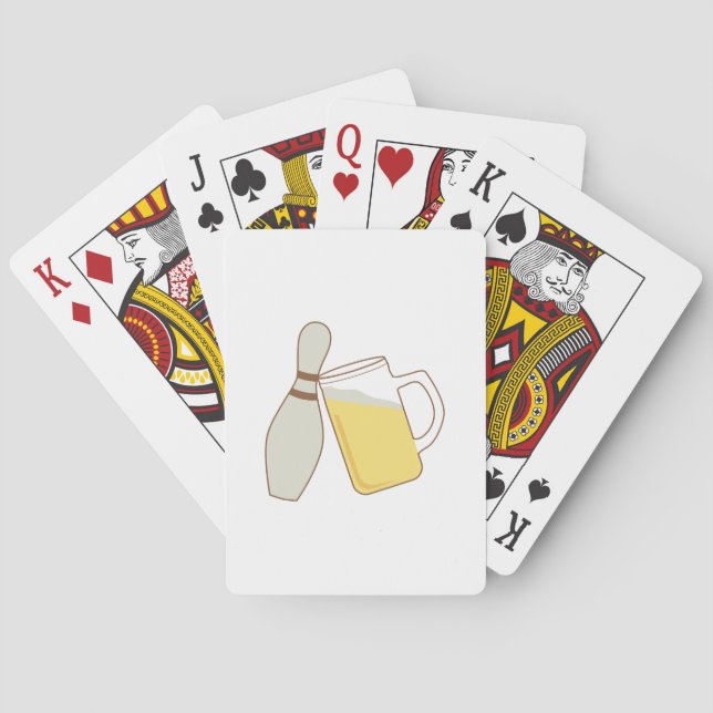 Bier und Bowling Spielkarten (Rückseite)