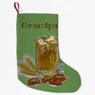 Bier und Bretzel Personalisiert Kleiner Weihnachtsstrumpf