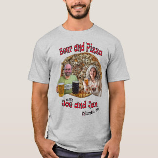 Bier und Pizza mit Joe und Jan - T - Shirt
