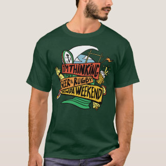 Bier und Rugby T-Shirt