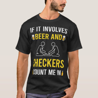 Bier und Schachbretter T-Shirt