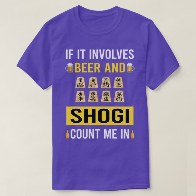 Bier und Shogi T-Shirt (Design vorne)