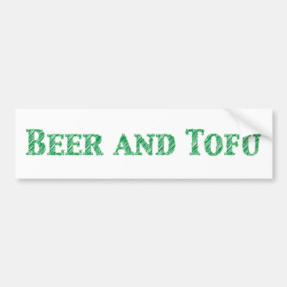 Bier- und Tofu-Autoaufkleber Autoaufkleber