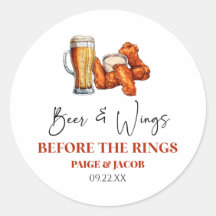 Bier und Wings vor dem Rings-Junggesellenabschied-