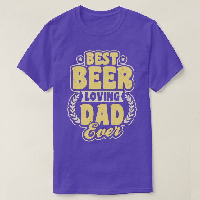 Bier Vater Shirt Bestes Bier Liebe Vater Geschenk (Design vorne)