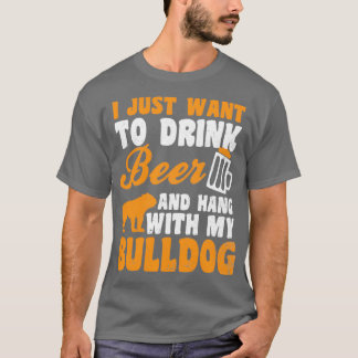 Bier Vater Shirt Drink Bier Hang Bulldog Geschenk