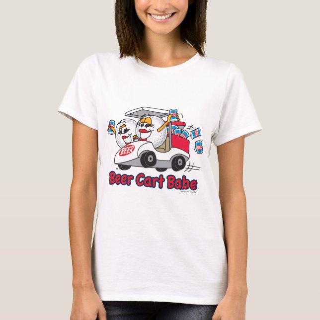 Bier-Wagen-Baby-Golf-Turnier T-Shirt (Vorderseite)