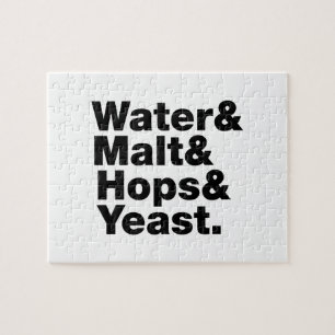 Bier = Wasser & Malt & Hopfen & Hefe.