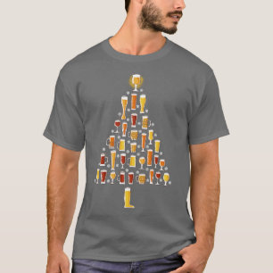 Bier Weihnachtsbaum T-Shirt