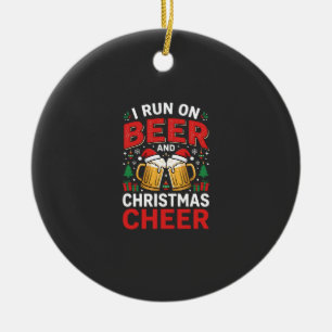 Bier Weihnachtsfreude Feiertags Trinken Keramik Ornament