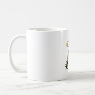 Bier-Weihnachtsfreude-Tasse Santa-Hut Stechpalme Kaffeetasse