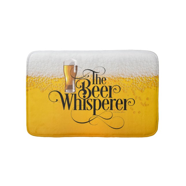 Bier Whisperer Badezimmer Mat Badematte (Vorderseite)