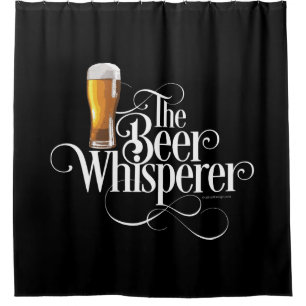 Bier Whisperer (Gold) Duschvorhang
