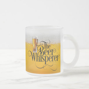Bier Whisperer Mattiert Glass Kaffee Tasse