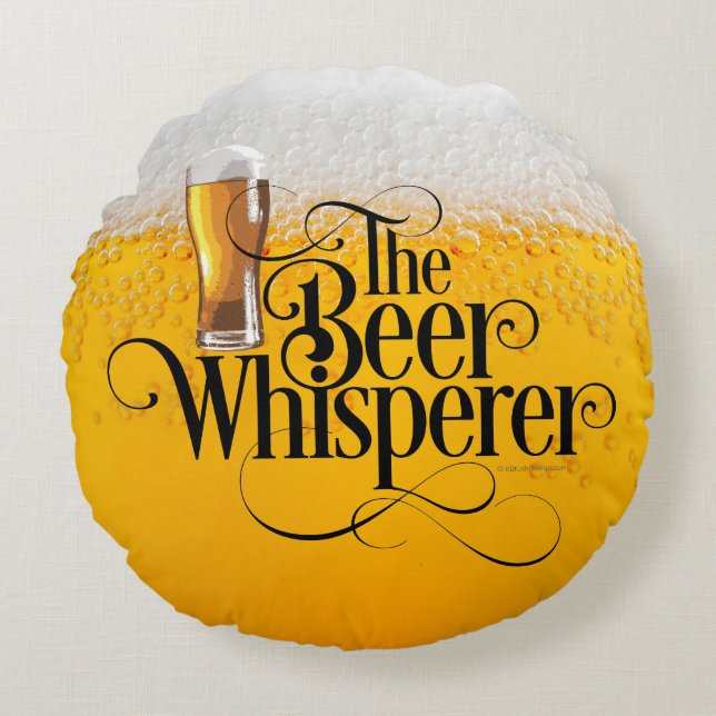 Bier Whisperer Rundkissen Rundes Kissen (Vorderseite)
