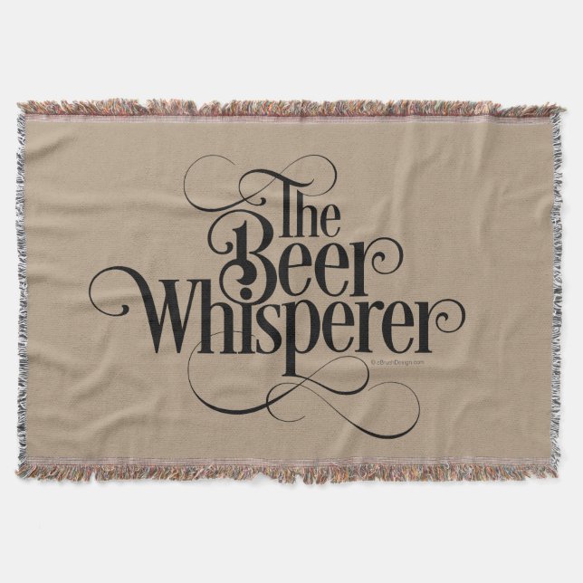 Bier Whisperer Throw Blanket Decke (Vorderseite)