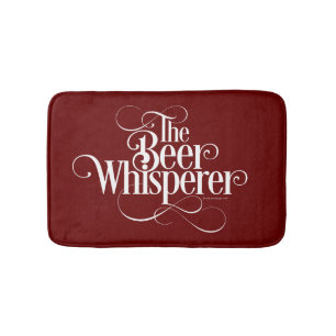 Bier Whisperer (weiß) Badematte