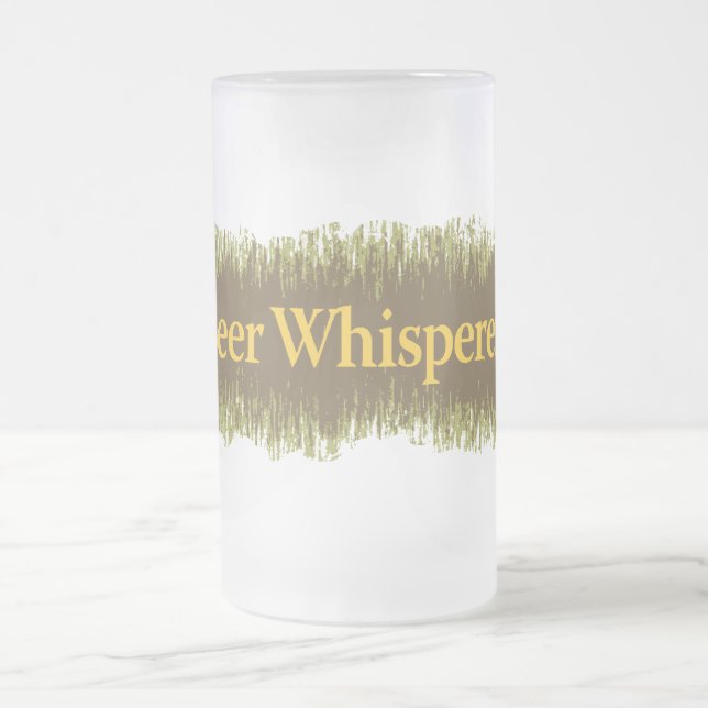 Bier Whispertext Mattglas Bierglas (Mittel)