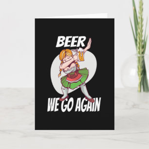Bier Wir gehen wieder Booze München Dirndl Volksfe Karte