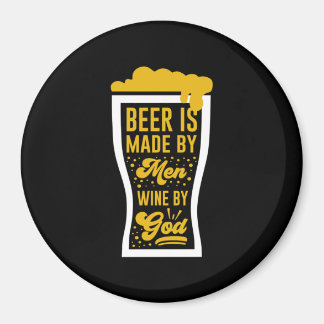 Bier wird von Männern hergestellt Magnet