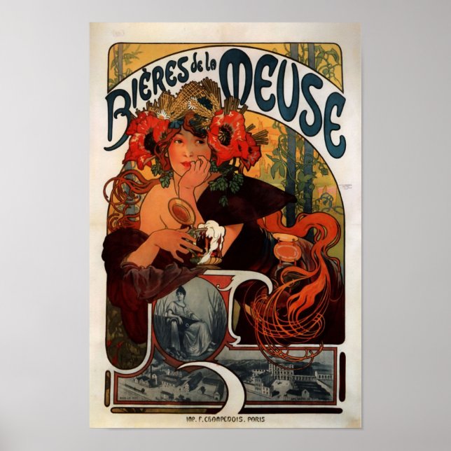 Bier Woman Poster (Vorne)