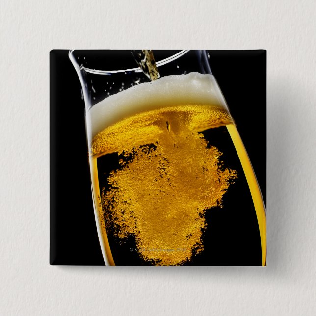Bier wurde in Glas gegossen, Studio-Aufnahme Button (Vorderseite)