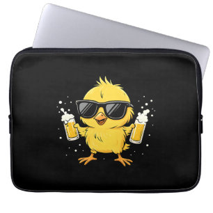 Bier-Zeit Madafakas Lustiges Meme-Ente Gans Retro Laptopschutzhülle